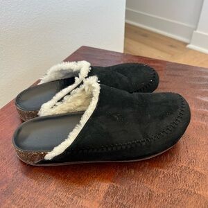 JENNI KAYNE Shearling-Lined Moc Clog Comfy Cottagecore Lounge boho minimalist 39
